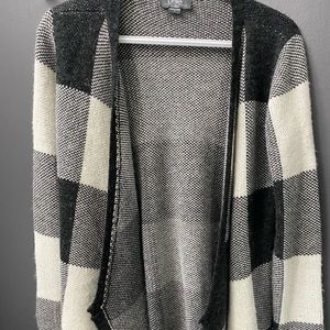 Black + White Cardigan